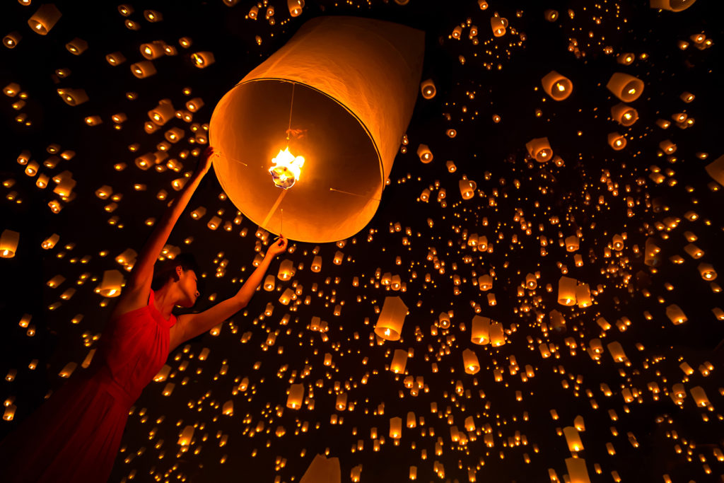 Yi Peng festival Chiang Mai Thailand