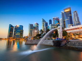 Merlion Fountain Singapore