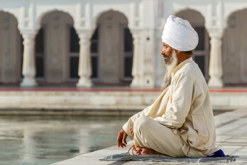 Sikh prayer Golden Temple Amritsar India
